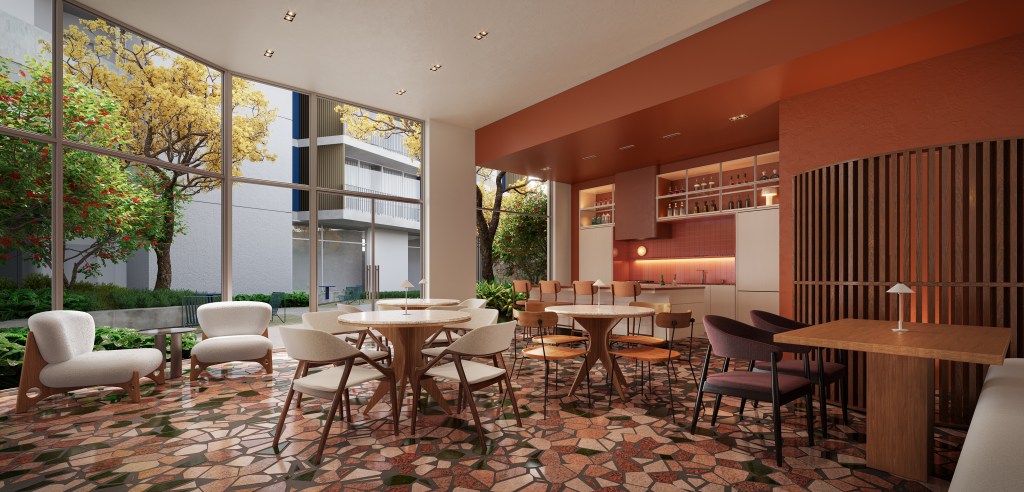 Imagem de projeto acústico em espaço gourmet conforme NBR 15575